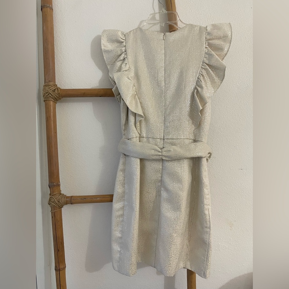 DO+BE Cream Ruffle Mini Dress - Picture 2 of 7